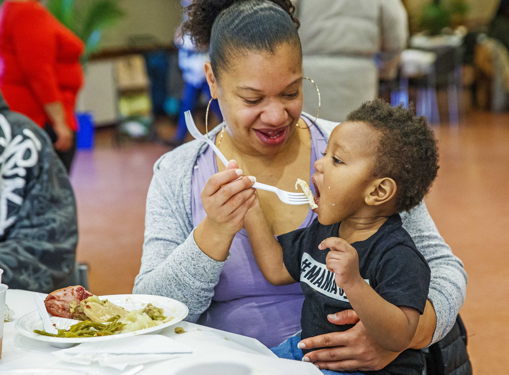 Kelsey's shared Thanksgiving dinner with the community